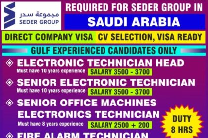 Seder Group Saudi Arabia Jobs | Apply Now for High-Paying Technician Roles