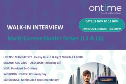 WALK-IN INTERVIEW ALERT – Multi-License Holder Drivers Needed!