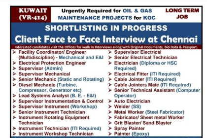 Urgent Hiring Alert for Oil & Gas Maintenance Projects in Kuwait