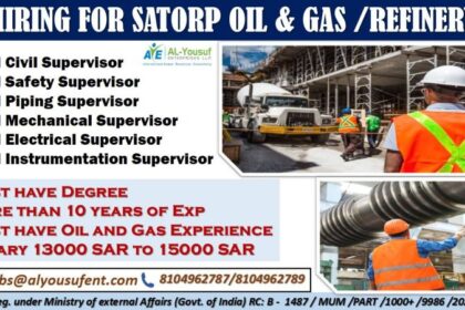 Hiring for Satorp Oil & Gas Refinery Jobs | High Salary!