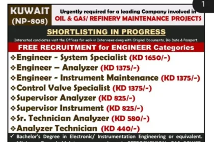 Kuwait for Oil & Gas/Refinery Maintenance Projects