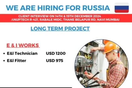 Russia: E&I Technician and E&I Fitter Positions