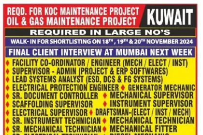 Oil & Gas Maintenance Jobs in Kuwait