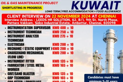 Oil & Gas Maintenance Project Shortlisting in Progress – Kuwait