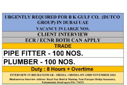 Jobs in Dubai for Pipe Fitters and Plumbers – Apply Now