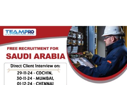 Teampro Free Recruitment for Saudi Arabia