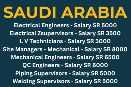 Saudi Arabia Jobs for Engineers and Technicians - Top Salaries