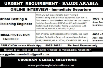 Saudi Arabia Electrical Jobs - Apply Now for Top Roles