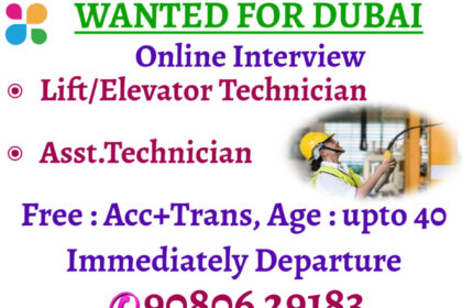 Hiring in Dubai: Immediate Job Openings for Elevator Technicians