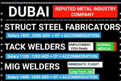 Jobs in Dubai: Opportunities in Metal Industry for Fabricators and Welders