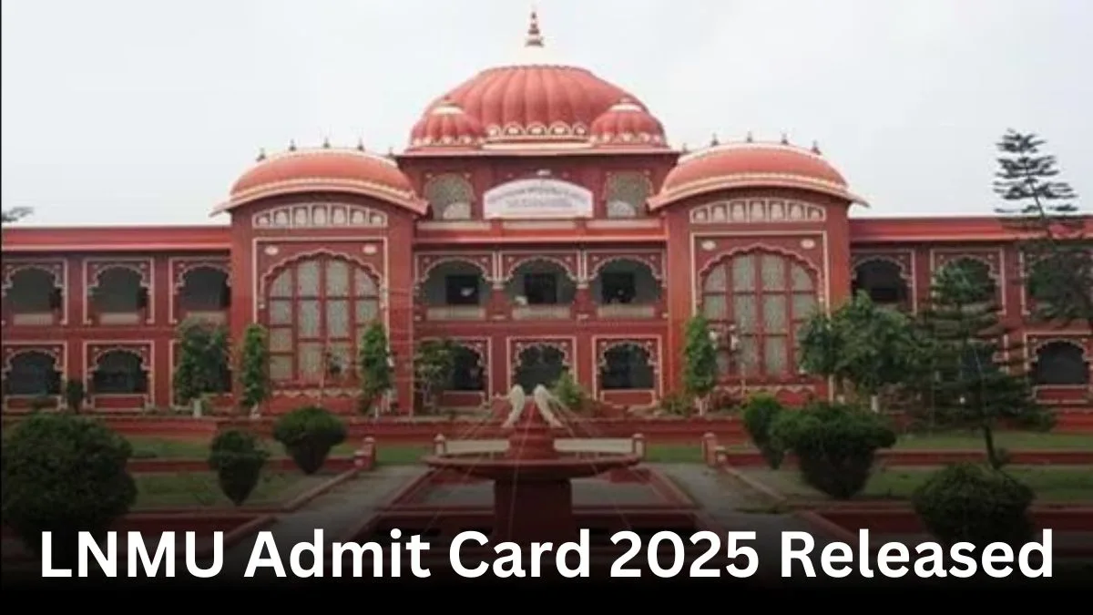 LNMU Admit Card 2025 Released