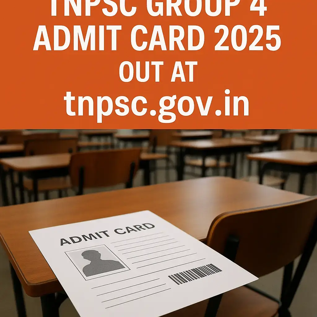 TNPSC Group 4 Admit Card 2025 Released: Download Hall Ticket Now