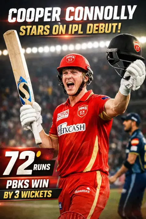 Cooper Connolly Leads PBKS to Thrilling Win on IPL Debut