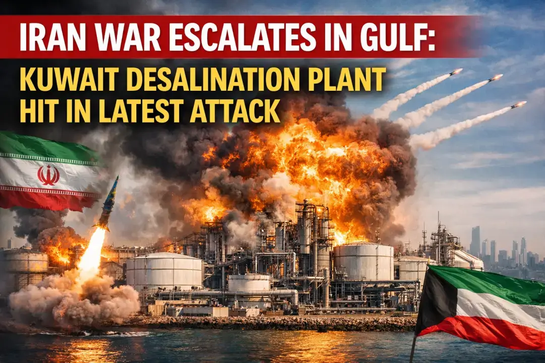 Iran–Israel War Escalates: Kuwait Water Plant Hit as Tehran Expands Gulf Attacks