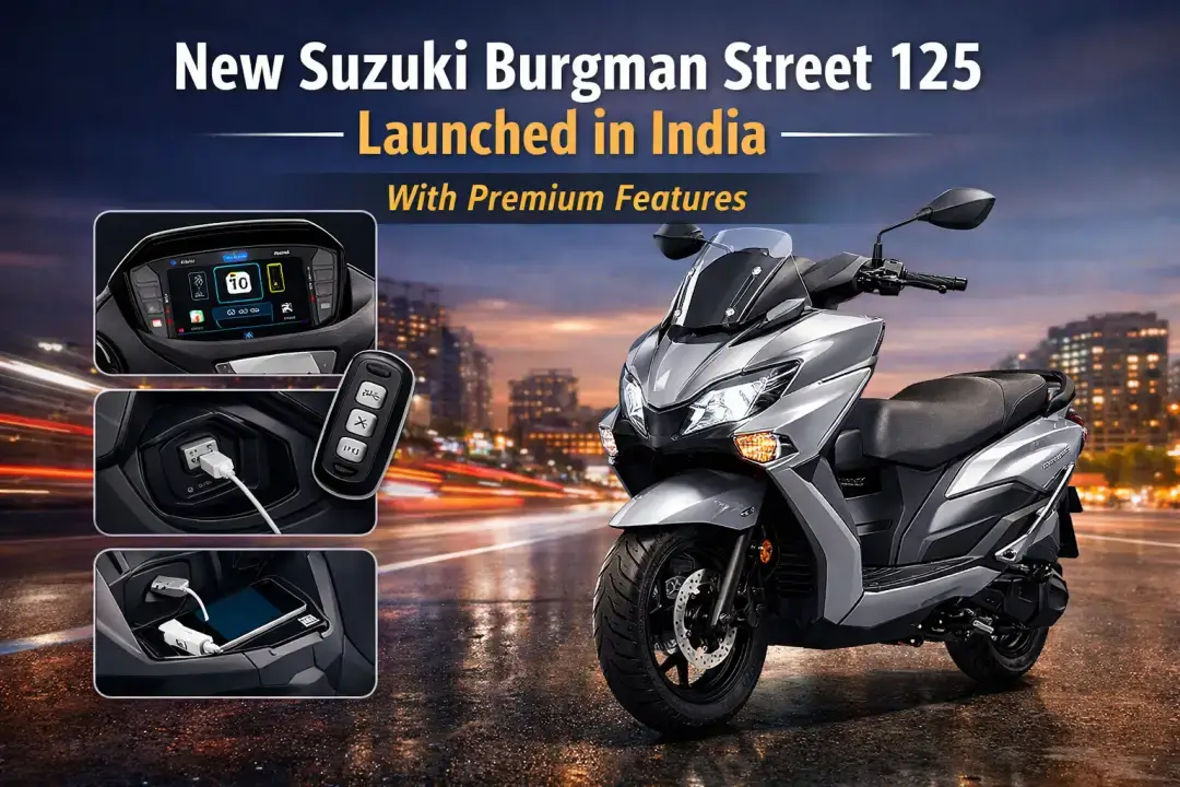 New Suzuki Burgman Street 125 Launched in India With Premium Features