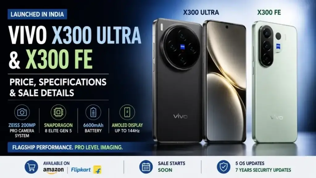 Vivo Launches X300 Ultra and X300 FE in India: Price, Specifications and Sale Details