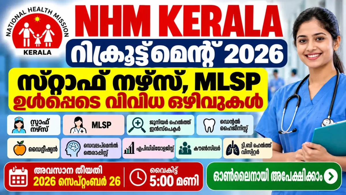 NHM Kerala Recruitment 2026