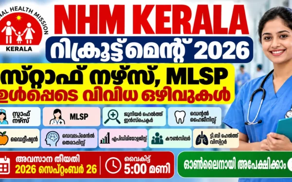 NHM Kerala Recruitment 2026