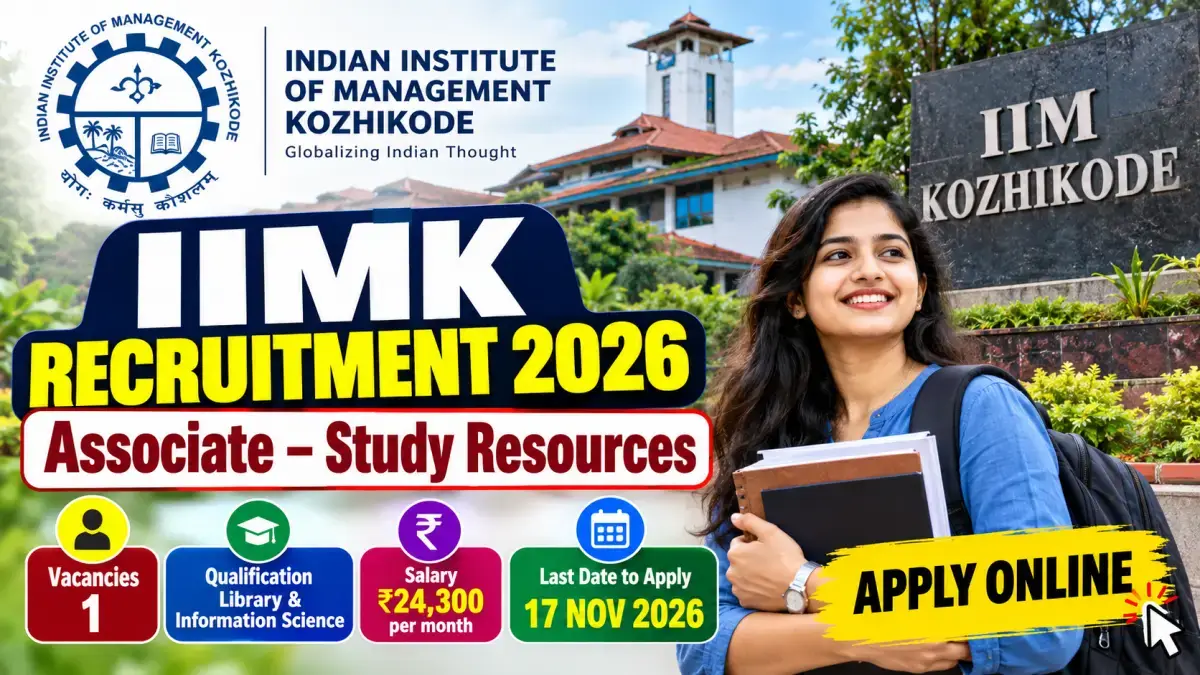 IIMK Vacancy 2026