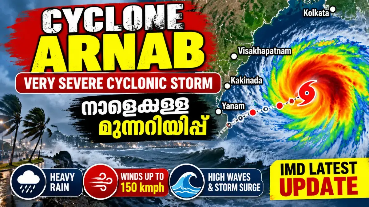 Cyclone Arnab tracker live