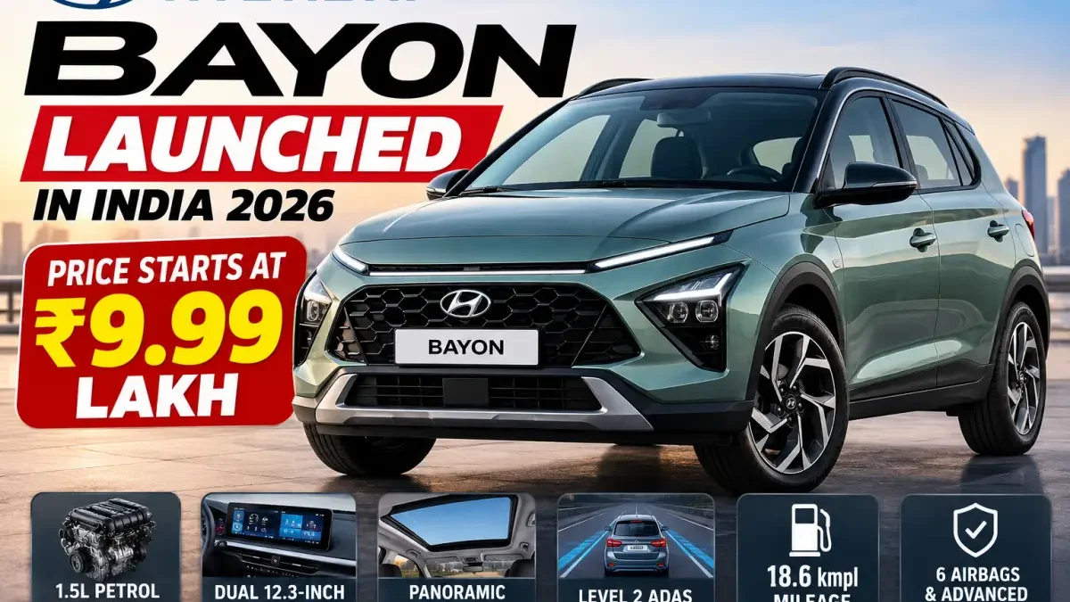 Hyundai Bayon Price in India 2026, On-Road Price & Features