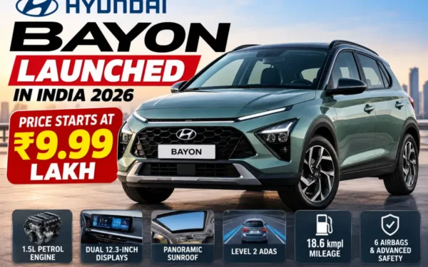 Hyundai Bayon Price in India 2026, On-Road Price & Features