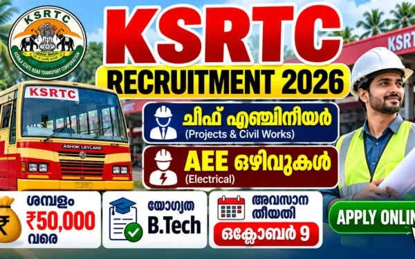 KSRTC Recruitment 2026